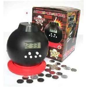  Vibrating Bomb Alarm Clock Bomb Coin Counting Saving Pot 