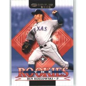  2002 Donruss Rookies #83 Ben Kozlowski RC   Texas Rangers 