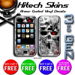 iPod Touch 3rd gen skin   SKULLS TRAPPED IN HELL  