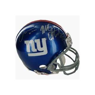  Osi Umenyiora and Michael Strahan Autographed New York 
