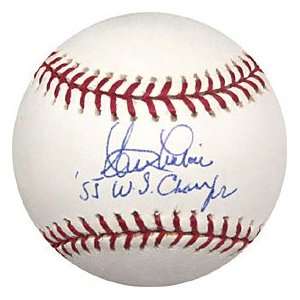  Clem Labine 55 WS Champs Autographed / Signed Baseball 