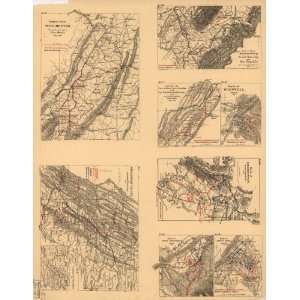  Civil War Map Maps illustrating campaign of Gen. T. J 