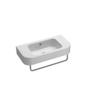  Traccia Modern Curved White Ceramic Wall Hung Bathroom 