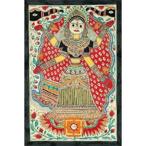  Lakshmi as the Tenth Mahavidya   Madhubani Painting On 