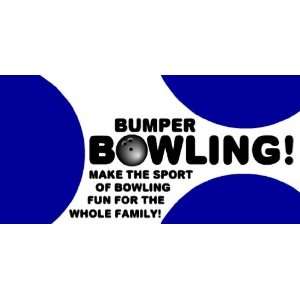  3x6 Vinyl Banner   Bowling League Youth Bumpers 