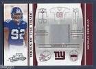 07 Bowman Stering Michael Strahan Jersey Card