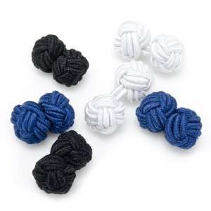  Basic Nautical Silk Knot Cuflinks CLI OB BBW Jewelry