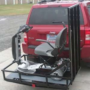   MT3000 Hitch Mounted Carrier with 4 ft. Ramp 6 in. High Guard Rail