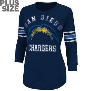  San Diego Chargers Womens Plus Size Victory Is Sweet 3/4 