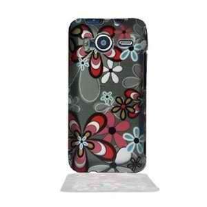  HTC Inspire 4G Rubber Touch 2D Red Flower Premium Design 