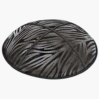  Zebra Embossed Suede Kippa BE80