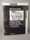 1992 Toyota Factory Repair Manual Automatic Transaxle A540E 92