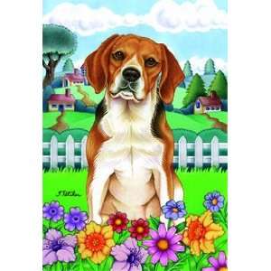  Beagle   by Tomoyo Pitcher, Spring Dog Breed 28 x 40 