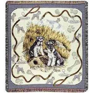  Schnauzer Tapestry Throw