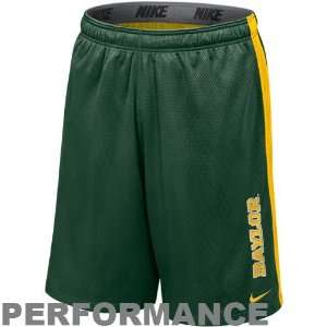 Nike Baylor Bears Green Gold Varsity Mesh Performance Shorts (X Large)