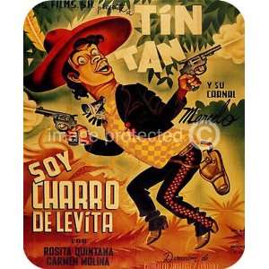 Soy charro de Levita Vintage Mexican Cinema MOUSE PAD 