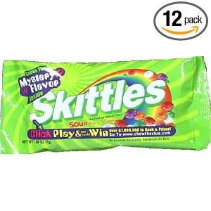 Mars Skittles Sours Flavors, 3.60 Ounce (Pack of 12)  