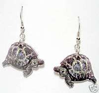 Russian Tortoise Turtle Color Earrings *  