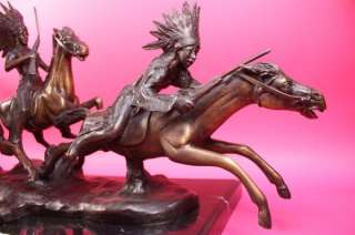 Vienna Bronze American Indian on Horse  C.Kauba Vintage  