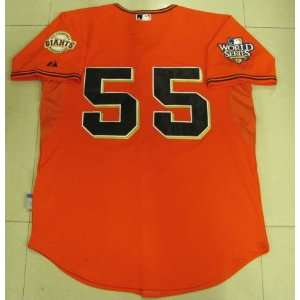   San Francisco Giants #55 Tim Lincecum Orange Jersey