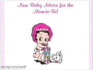 Baby Betty Boop Baby Shower Advice Cards Supplies Favor  