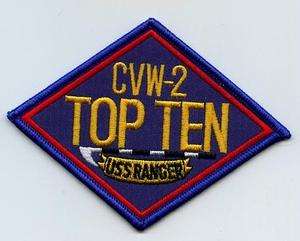 FANCY DRESS COSTUME TOP CVW2 TOP TEN USS RANGER PATCH  