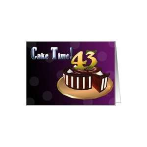  Chocolate Cake meringue stripes CAKE TIME Happy 43rd 
