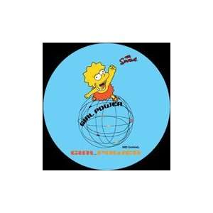 Simpsons Lisa Girl Power Button SB87