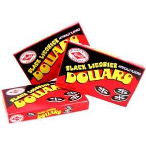 Dollars (gummi)   Black Licorice(DISCONTINUED), Movie size, 7.8 oz box 