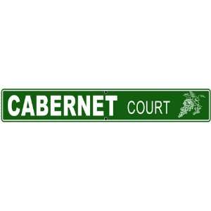  Cabernet Court 4 X 24 Aluminum Street Sign Patio, Lawn 