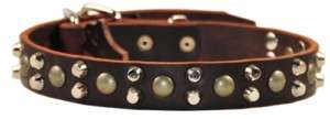 Bumps & Bits Leather Dog Collar Top Quality by D&T  