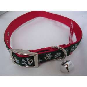 Dog Collar Christmas with Jingle Bell ; Large Neck Size 18   24, For 