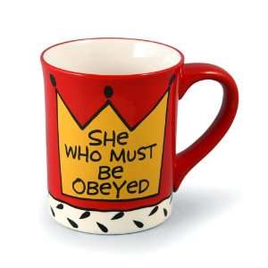 Our Name Is Mud by Lorrie Veasey She Who?Obeyed Mug, 4 1/2 Inch 
