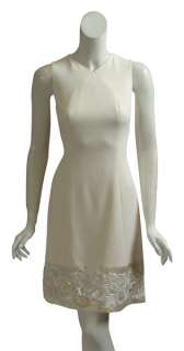 BADGLEY MISCHKA Romantic Silk Beaded Eve Dress 4 NEW  