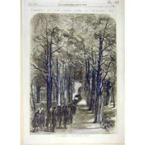   1857 Mausoleum Procession Duke Rutland Funeral Belvoir