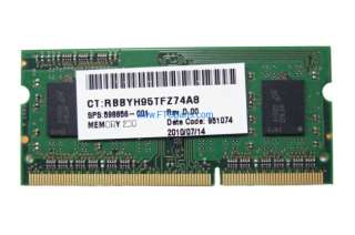 MEMORY MODULE   2GB PC3 10600 DDR3 1333MHz SDRAM SMALL OUTLINE DUAL IN 