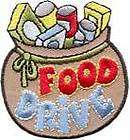 Girl/Boy Scout/Guides Patch/Crest FOOD DRIVE