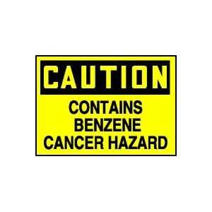  CAUTION Labels CONTAINS BENZENE CANCER HAZARD Adhesive 