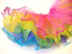 Toddler Rainbow Tutu Fairy Costume Ballet DanceTutus  