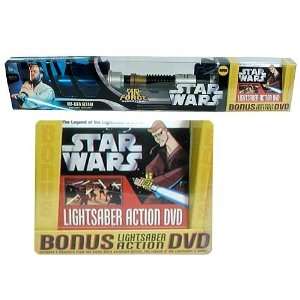  Star Wars Obi Wan Kenobi Electronic Lightsaber with DVD 