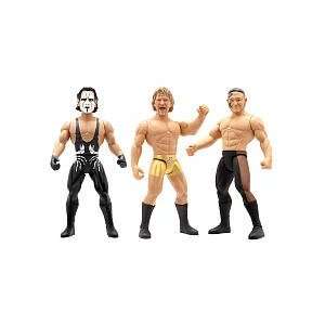  TNA Wrestling Action Figures Micro Fiber 3 Pack Toys 