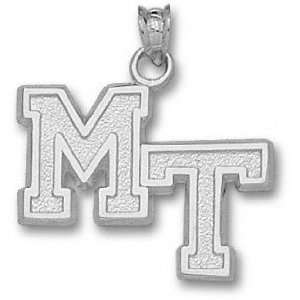 Middle Tennessee State Blue Raiders Sterling Silver Classic MT 5/8 