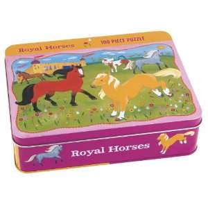   Royal Horses 100 Piece Puzzle (In Tin Box) Multi Toys & Games