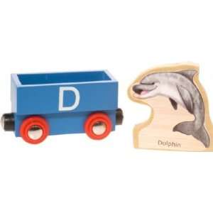 Wooden Alphabet Train  D (Dolphin) Toys & Games