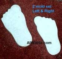 Bare Feet concrete plaster cement stepping stone mold  