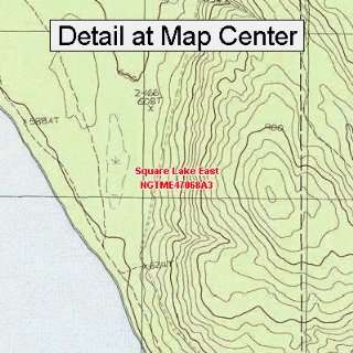  USGS Topographic Quadrangle Map   Square Lake East, Maine 
