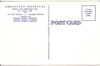 Christian Hospital Carter  Newstead St Louis Vintage PC  