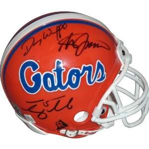 Steve Spurrier , Danny Wuerffel , Tim Tebow Autographed Florida Gators 