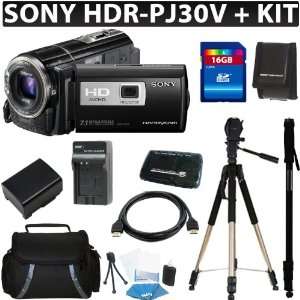  Sony HDR PJ30V High Definition Handycam Camcorder (Black 