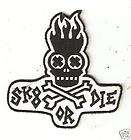 Iron on Embroidered Patch Simpsons Bart Simpson Sk8 or Die